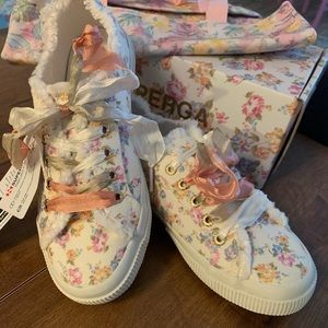 Love shack fancy Superga sneakers size 7 1/2